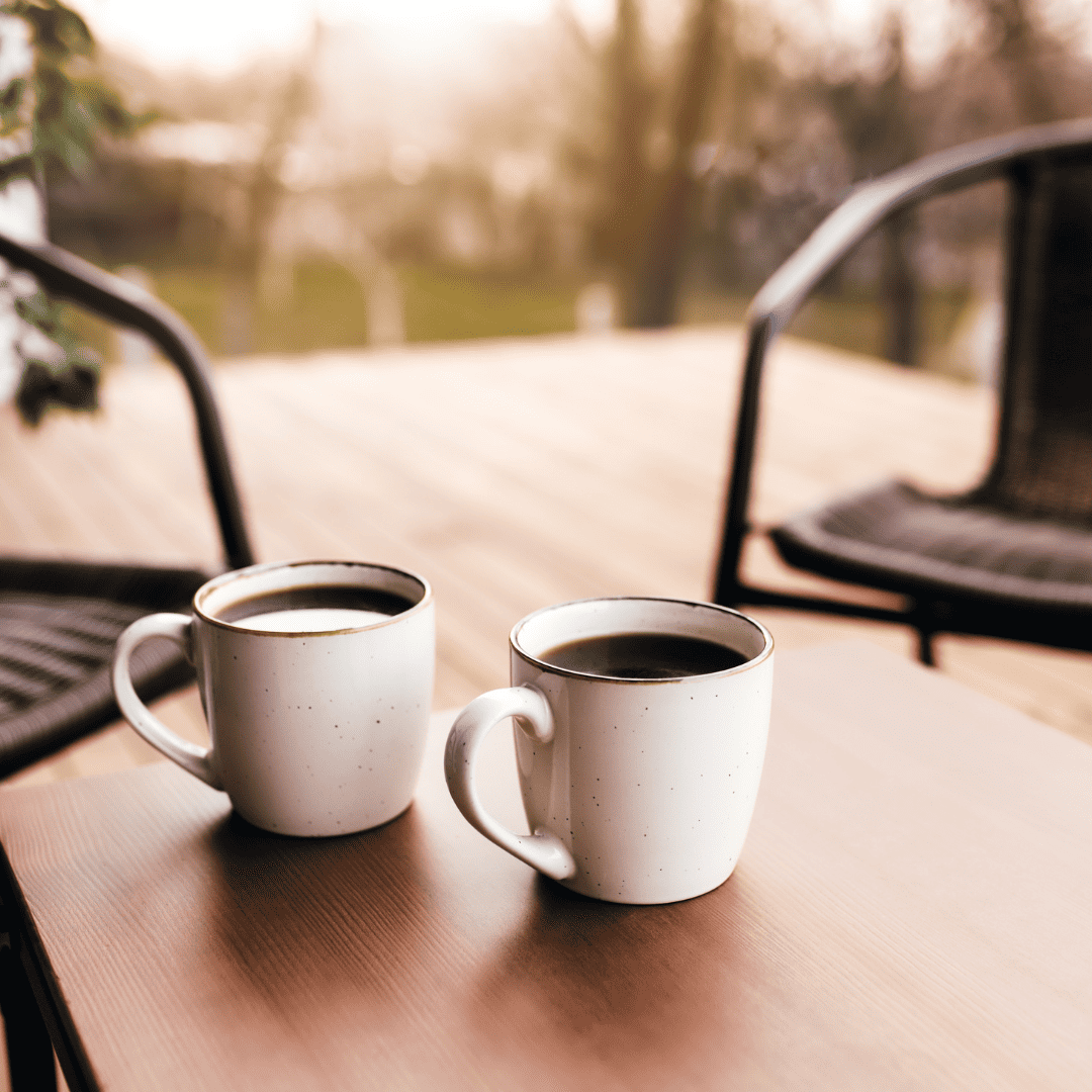 Twee kopjes koffie